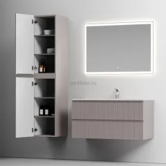 Шкаф-пенал SANCOS Snob T подвесной, Doha Soft 350х350х1650, PSNT35SM