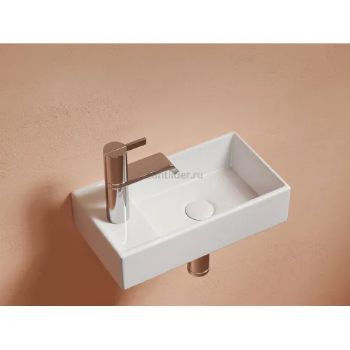 Умывальник CERAMICANOVA Element подвесной прямоугольный (чаша справа, отверстие под смеситель слева) CN6051R
