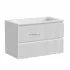 Тумба подвесная SANCOS Snob R, Bianco 790х445х500, под столешницу без отверстия под смеситель, цвет Black Sky, SNR80W