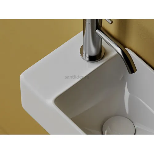 Умывальник CERAMICANOVA Element подвесной прямоугольный (чаша справа, отверстие под смеситель слева) CN5046