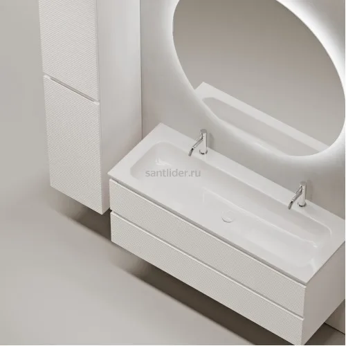 Тумба подвесная SANCOS под раковину Folk, Bianco 1195х445х500, FL120W