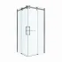 Душевой уголок BelBagno MARINO-2-A-2-90-C-GM 90х90см профиль оружейная сталь, стекло прозрачное