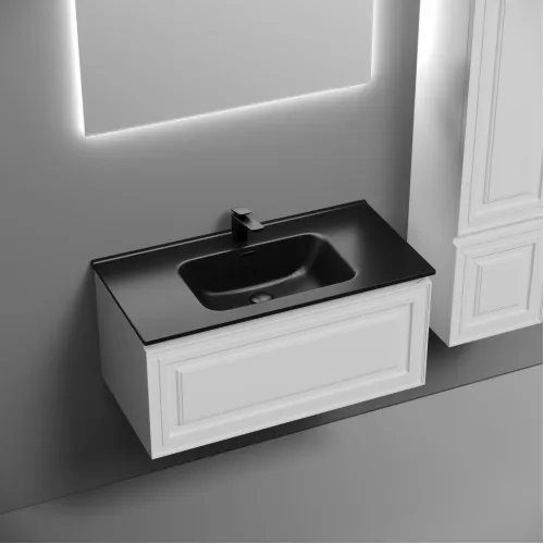 Тумба подвесная SANCOS Very 890х445х406, c одним ящиком оснащенным доводчиками, Bianco ,VR90W