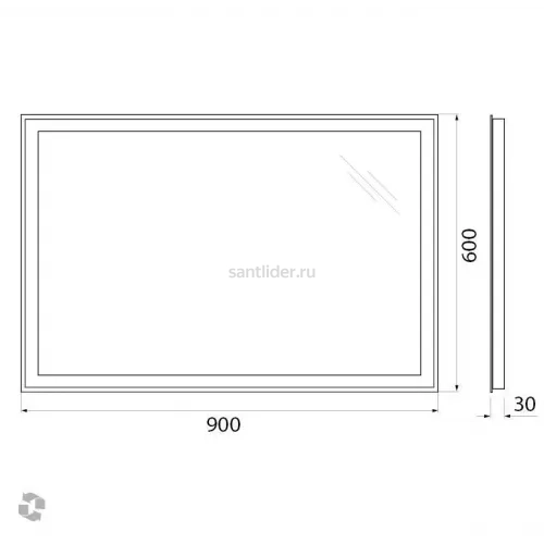 Зеркало BelBagno SPC-GRT-900-600-LED-TCH