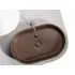 Умывальник CERAMICANOVA Element чаша накладная овальная (цвет Темно-Коричневый Матовый) CN6048MDB