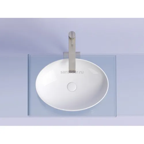 Умывальник CERAMICANOVA Element чаша накладная овальная 502x363x145 мм CN6056