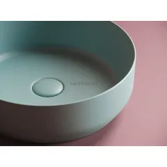 Умывальник CERAMICANOVA Element чаша накладная круглая (цвет Зеленый Матовый) CN6022MLG