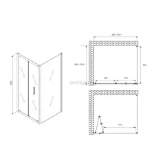 Душевой уголок ABBER Sonnenstrand AG07100-S100