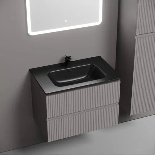 Тумба подвесная SANCOS Snob R 690х445х500, c двумя ящиками оснащенными доводчиками, Doha Soft,SNR70SM