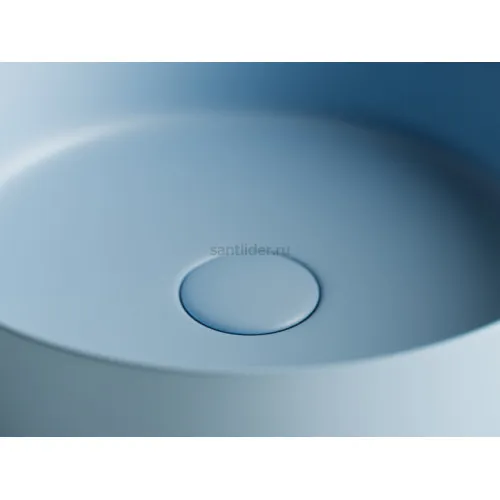 Умывальник CERAMICANOVA Element чаша накладная круглая (цвет Голубой Матовый) CN6022ML
