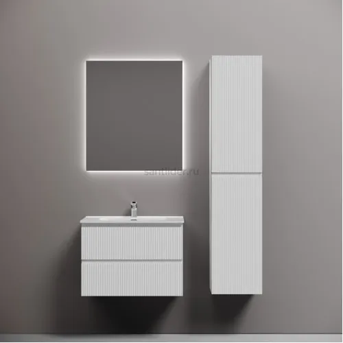 Тумба подвесная SANCOS Snob T 690х445х500, c двумя ящиками оснащенными доводчиками, Bianco,SNT70W