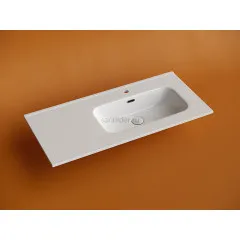 Раковина накладная мебельная CERAMICANOVA Element, чаша справа, с отверстием под смеситель, CN7003R