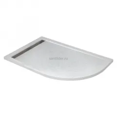 Поддон для душа из искусственного мрамора 120х90 Cezares TRAY-AS-RH-120/90-550-30-W-L без сифона