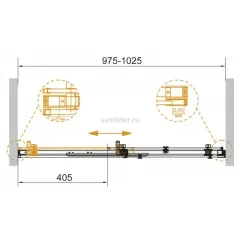 Дверь в проём Cezares STYLUS-SOFT-BF-1-100-C-Cr