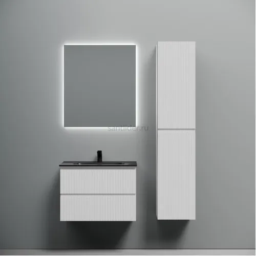 Тумба подвесная SANCOS Snob T 690х445х500, c двумя ящиками оснащенными доводчиками, Bianco,SNT70W