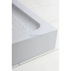 Поддон для душа акриловый 120х80 левосторонний BelBagno TRAY-BB-RH-120/80-550-15-W-L с сифоном