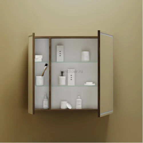 Зеркальный шкаф SANCOS Mirror 790x150х740 мм, с LED подсветкой, MI80ECH