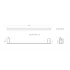 Полотенцедержатель Cezares STYLUS-TH-60-IN