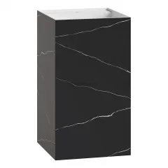 Раковина напольная Cube Corian 480*480*850 Nero Marquina Boheme