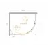 Душевой уголок Cezares MOLVENO-RH-1-110/90-C-Cr-IV, 110х90х195, профиль хром, стекло прозрачное