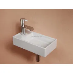 Умывальник CERAMICANOVA Element подвесной прямоугольный (чаша справа, отверстие под смеситель слева) CN6051R