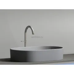 Умывальник CERAMICANOVA Element чаша накладная овальная (цвет Антрацит Матовый) CN6048MH
