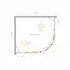 Душевой уголок Cezares MOLVENO-RH-22-120/110-C-BORO-IV, 120х110х195, профиль брашированное золото, прозрачное стекло