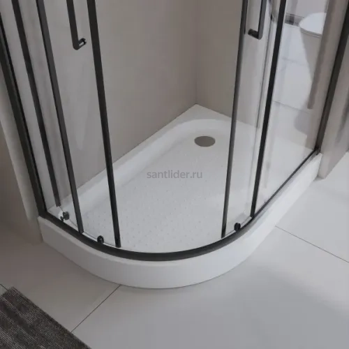 Душевой поддон акриловый 120х80 правосторонний BelBagno TRAY-BB-RH-120/80-550-15-W-R с сифоном