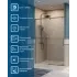 Душевая дверь шириной 150см BelBagno SOFT_CLOSE-1-BF-1-150-C-GM профиль оружейная сталь, стекло прозрачное