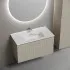 Тумба подвесная SANCOS Snob R 890х445х500, c двумя ящиками оснащенными доводчиками, Beige Soft ,SNR90CE