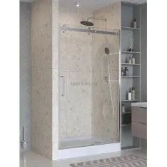Душевая дверь шириной 111см BelBagno MARINO-2-BF-1-110-C-CR профиль хром, стекло прозрачное