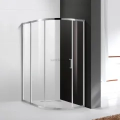 Душевой уголок Cezares MOLVENO-RH-1-120/90-C-Cr-IV, 120х90х195, профиль хром, стекло прозрачное