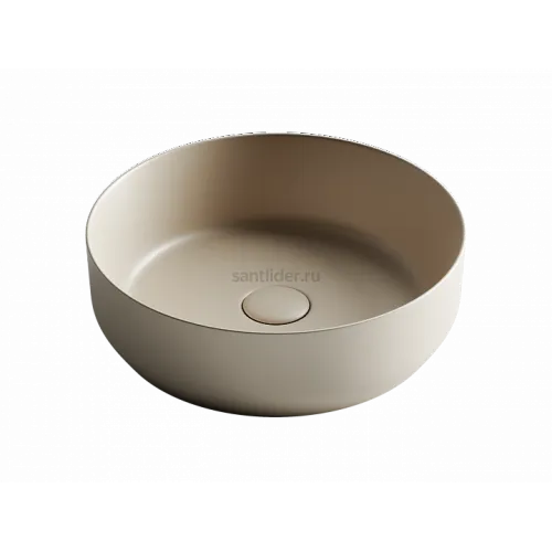 Умывальник CERAMICANOVA Element чаша накладная круглая (цвет Капучино Матовый) CN6022MC