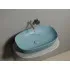 Умывальник CERAMICANOVA Element чаша накладная овальная (цвет Зеленый Матовый) CN6049MLG