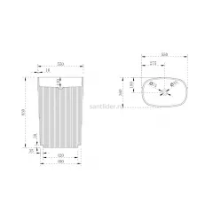 Раковина отдельностоящая ABBER Stein AS2502Violett фиолетовая