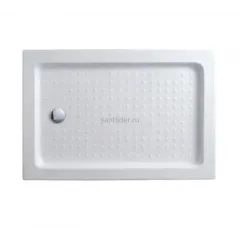 Поддон для душа акриловый 110х80 Cezares TRAY-A-AH-110/80-15-W с сифоном