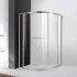 Душевой уголок Cezares MOLVENO-R-11-100+20-C-Cr-IV, 120х120х195, профиль хром, стекло прозрачное