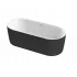 Ванна акриловая матовая Cezares METAURO-INT-Central-180-80-60-B-W-MATT
