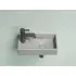 Умывальник CERAMICANOVA Element подвесной прямоугольный (чаша справа, отверстие под смеситель слева) цвет антрацит матовый CN6051RMH