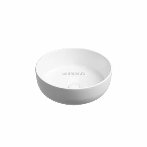 Раковина накладная CERAMICANOVA Taycan, круглая, диаметр 375 мм, белая CN12003