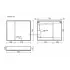 Зеркальный шкаф SANCOS для ванной комнаты SANCOS Mirror 890x150х740 мм, с LED подсветкой, цвет дуб чарльстон, MI90ECH