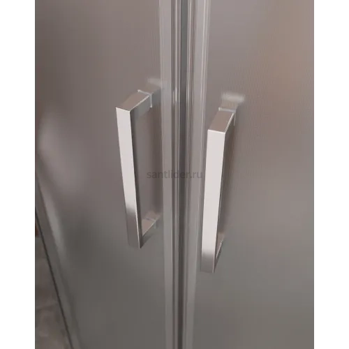 Душевой уголок Cezares MOLVENO-RH-2-120/100-P-Cr, 120х100х195, профиль хром, стекло Punto матовое