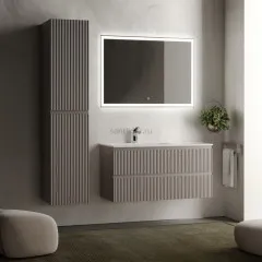 Тумба подвесная SANCOS под раковину Snob R левая, Doha Soft 995х445х500, SNR100LSM