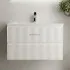 Тумба подвесная SANCOS Snob R, Bianco 790х445х500, под столешницу без отверстия под смеситель, цвет Black Sky, SNR80W