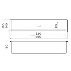 Встраиваемая сушка для посуды Omoikiri Dry-03-PRO-WH