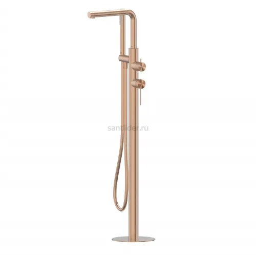 Смеситель ABBER Emotion 316 AF8815BRG напольный для ванны, брашированное розовое золото