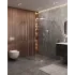 Душевой уголок Cezares MOLVENO-RH-11-130/120-C-Cr-IV, 130х120х195, профиль хром, стекло прозрачное