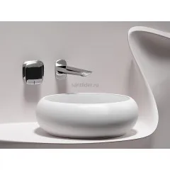 Умывальник CERAMICANOVA Element чаша накладная круглая (цвет Белый Матовый) CN6050MW