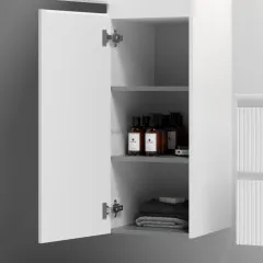 Шкаф-пенал SANCOS Snob T подвесной, Bianco 350х350х1650, PSNT35W
