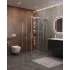 Душевой уголок Cezares MOLVENO-AH-21-100+20-C-Cr-IV, 120х100х195, профиль хром, стекло прозрачное